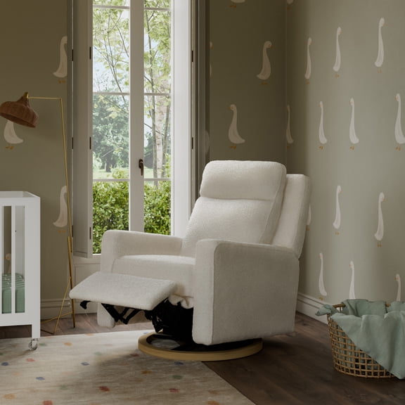 Babyletto Sigi Pro Power Recliner and Swivel Glider with Power Adjustable Headrest and Lumbar Support