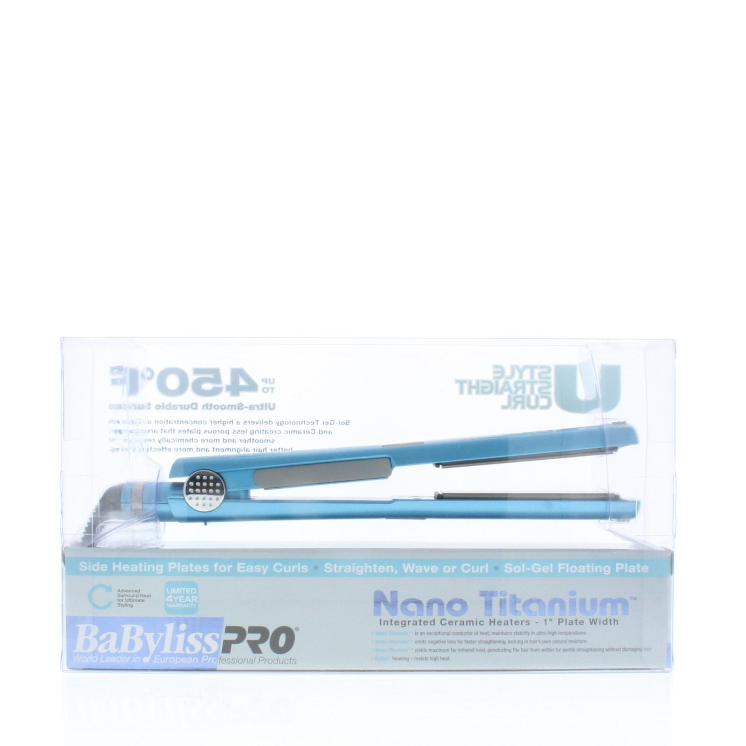 Babyliss Pro BABNT2071 Professional Nano Titanium U Styler Iron 1 Inch