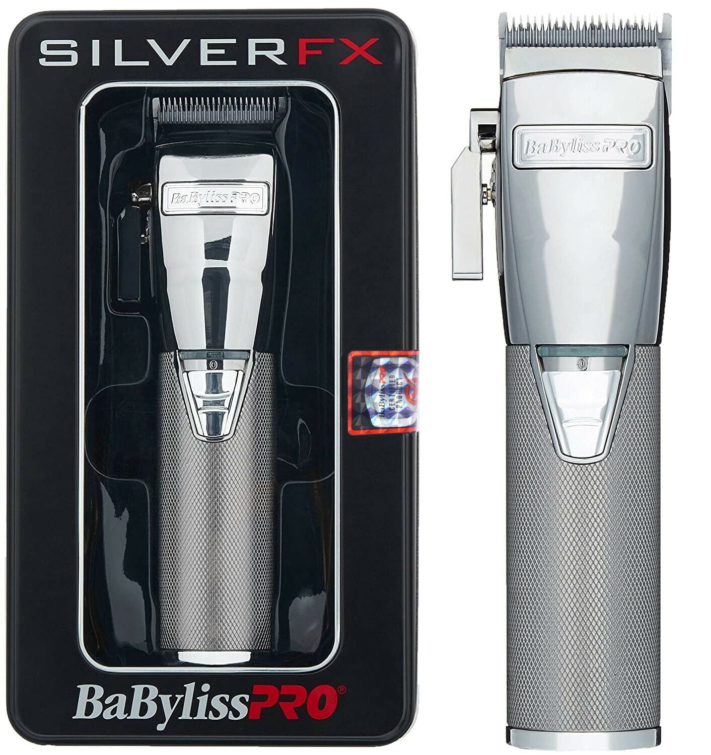 Babyliss Pro SILVER All Clippers Metal FX Hair Professional Cord/Cordless FX870S
