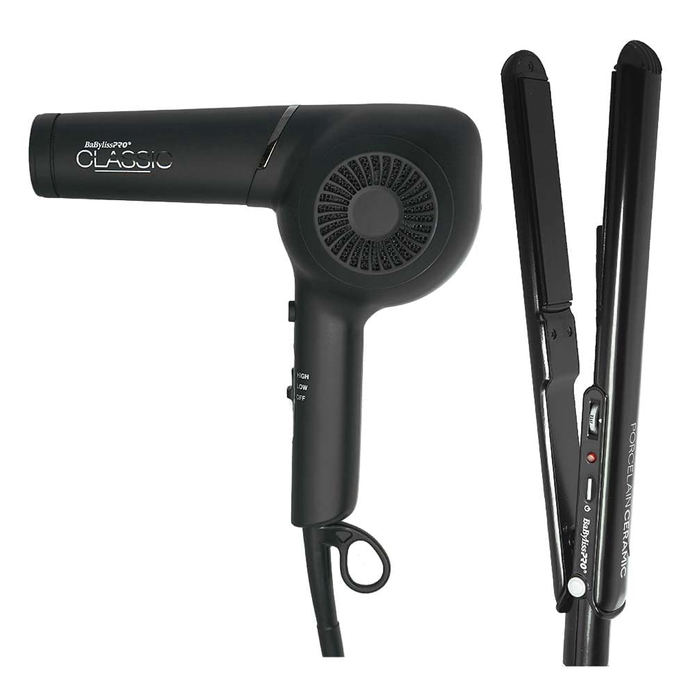 BabylissPRO Limited Edition Giftset (Pistol Grip Dryer 1875W & 1" Flat Iron)