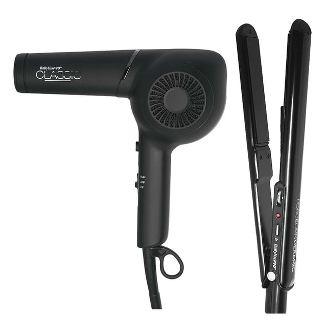 BabylissPRO Limited Edition Giftset (Pistol Grip Dryer 1875W & 1" Flat Iron)
