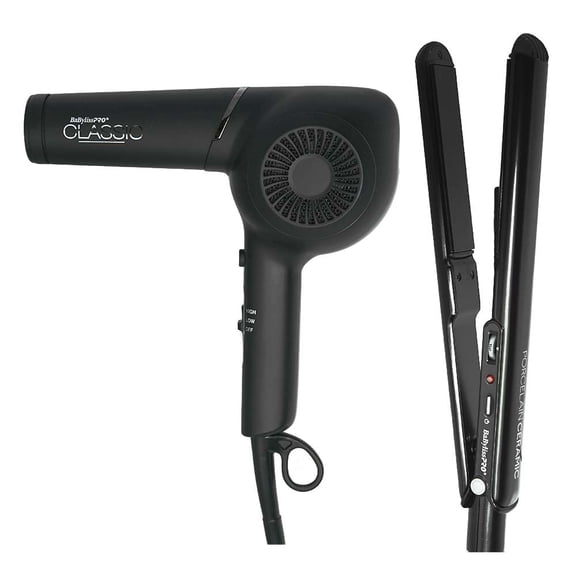 BabylissPRO Limited Edition Giftset (Pistol Grip Dryer 1875W & 1" Flat Iron)