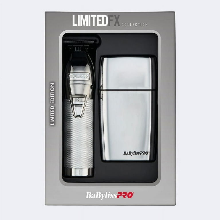 BabylissPRO LimitedFX Silver Trimmer + Double Foil Shaver