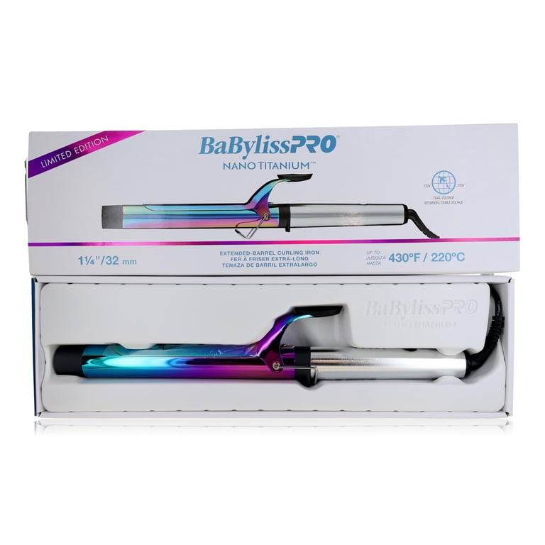 Nano Titanium Extended Barrel Curling Iron by BaBylissPRO, 1 