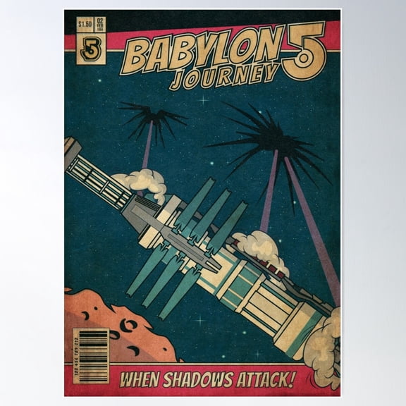 Babylon 5 Comic Cover Shadows Poster Wall Art, Modern Wall Decor For Living Room Bedroom, 8x12 UNFRAMED