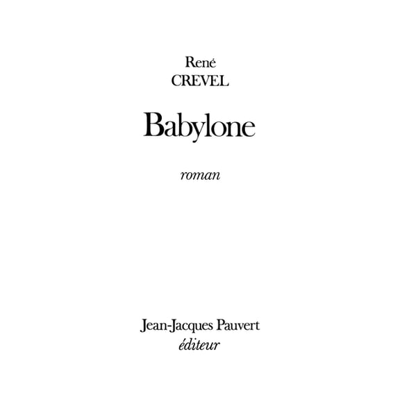 Babylone, (Paperback)