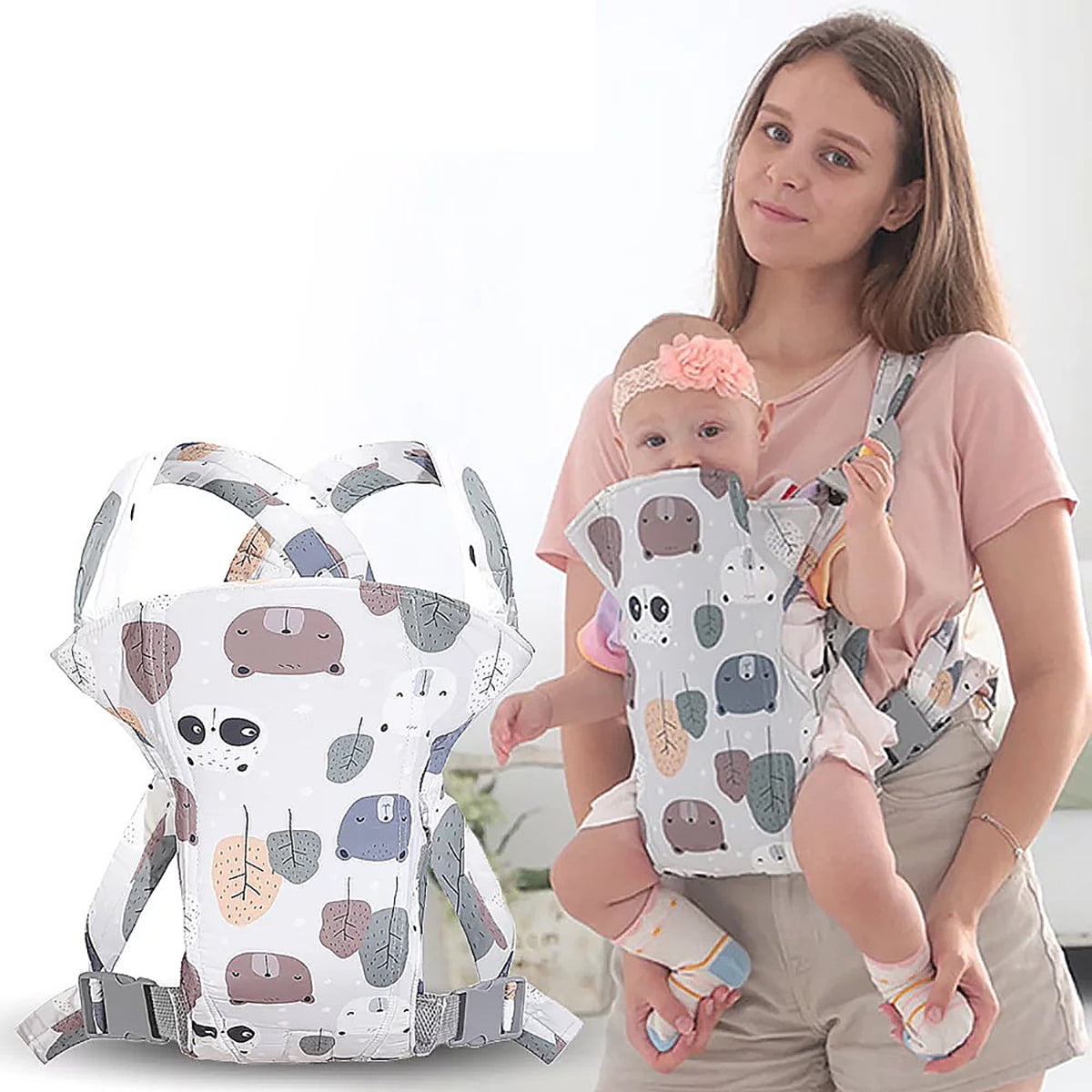 Babyltrl 4 in 1 Baby Carrier,Infant Carrier Ergonomic Baby Carrier