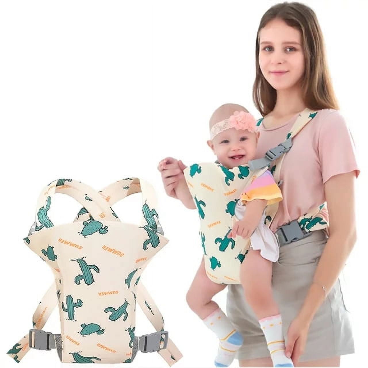 Babyltrl 4 in 1 Baby Carrier,Infant Carrier Ergonomic Baby Carrier Backpack,Breathable Front Back Carrying Wrap Seat for Newborn Toddlers Girl and Boy,Colorful - image 1 of 11