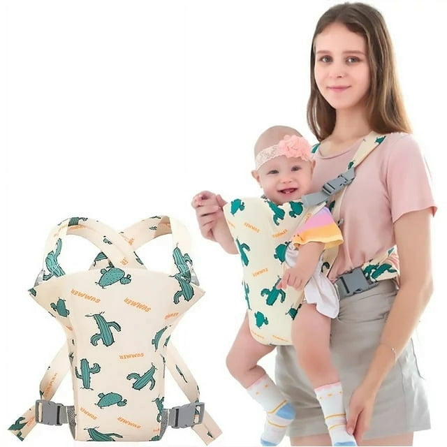 Babyltrl 4 in 1 Baby Carrier,Infant Carrier Ergonomic Baby Carrier Backpack,Breathable Front Back Carrying Wrap Seat for Newborn Toddlers Girl and Boy,Colorful