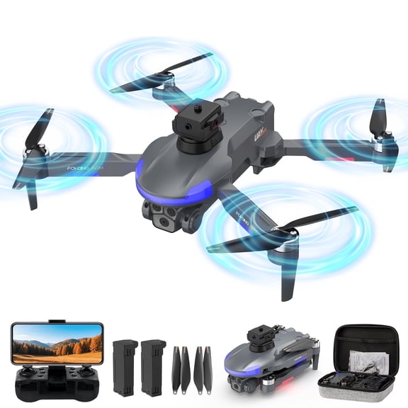 Babyltrl Drone with 1080P HD Dual Camera for Adults Kids,Wifi FPV Foldable RC Quadcopter with 2 Batteries for 35 Mins Flight,Brushless Motor,Toys Gifts for Beginner