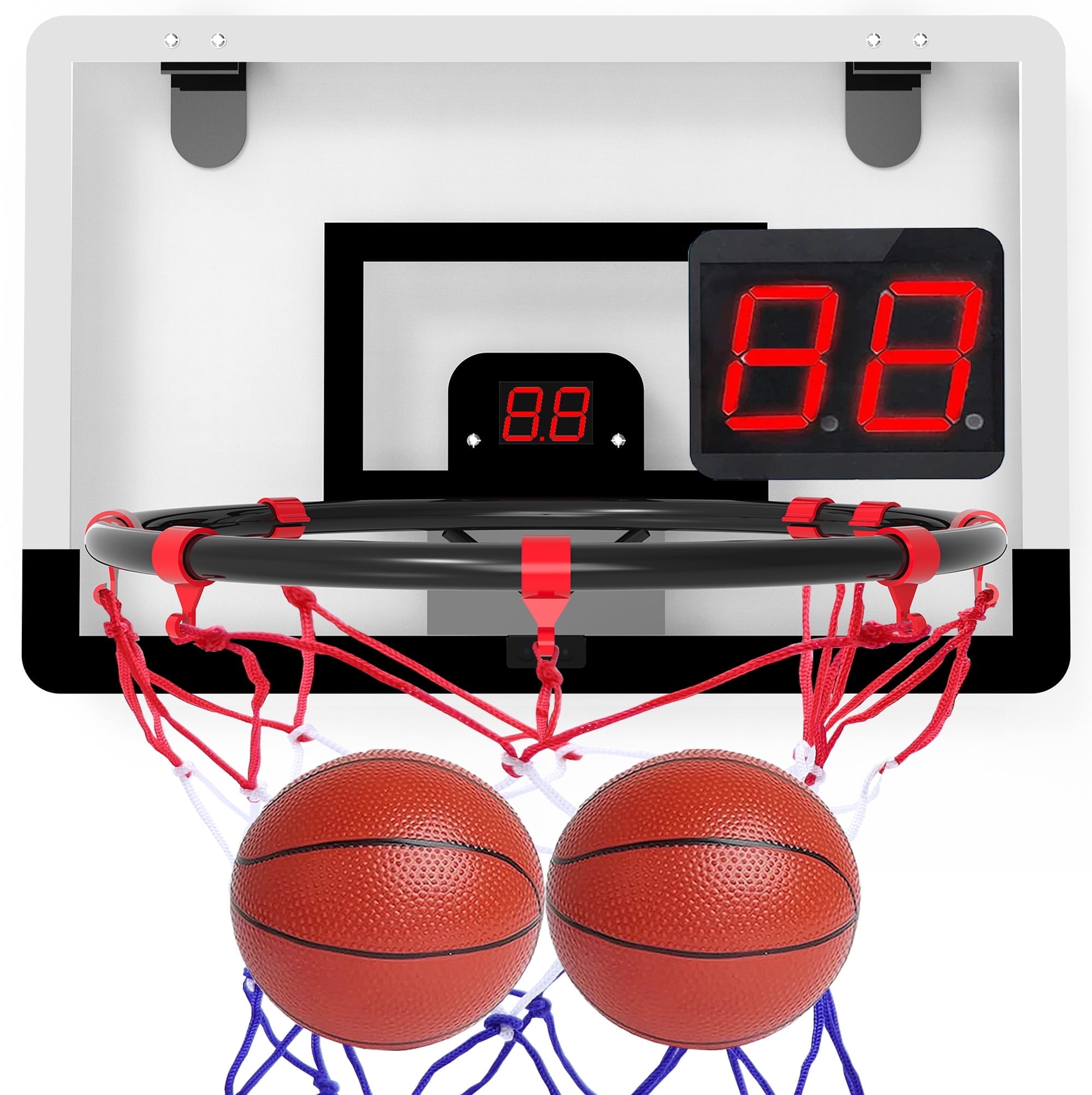 Babyltrl Indoor Kids Basketball Hoop,Mini Toddlers Wall Mounted Basketball Hoop with Electronic Scoreboard,Suit for Door/Pool/Outdoor