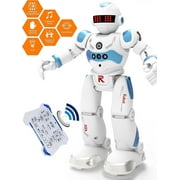 Babyltrl Remote Control Intelligent Robot Toys for Kids,Gesture Control Programmable Smart Educational Robot Toy with 6 Stories for Ages 3+ Boys Girls,Blue