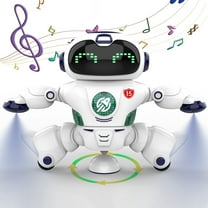 Babyltrl Robot Toys for Kids,Smart Space Dancing Robot Singing Walking Intelligent Educational Toys with Disco Light /360° Rotation,for Ages 3-6 Boy Girls Toddlers,White