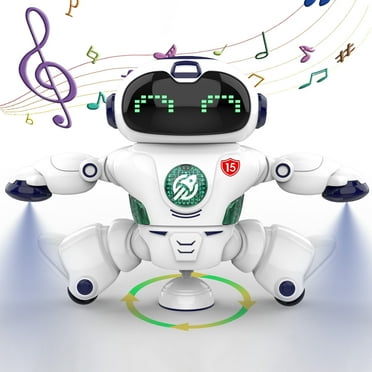 Babyltrl Robot Toys for Kids,Smart Space Dancing Robot Singing Walking Intelligent Educational Toys with Disco Light /360° Rotation,for Ages 3-6 Boy Girls Toddlers,White