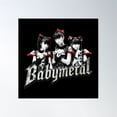 thumbnail image 1 of Babymetal, Kawaii J-Pop, Fan Art Logo Poster Wall Art, Modern Wall Decor For Living Room Bedroom, 24x24 UNFRAMED, 1 of 1