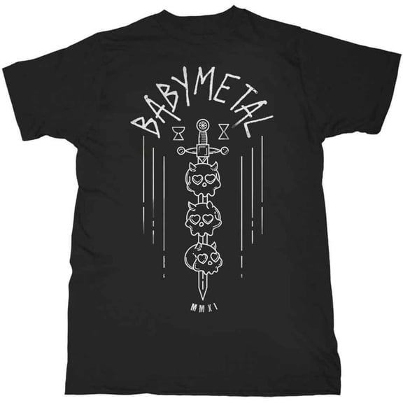 Babymetal Unisex T-Shirt Skull Sword (Small)
