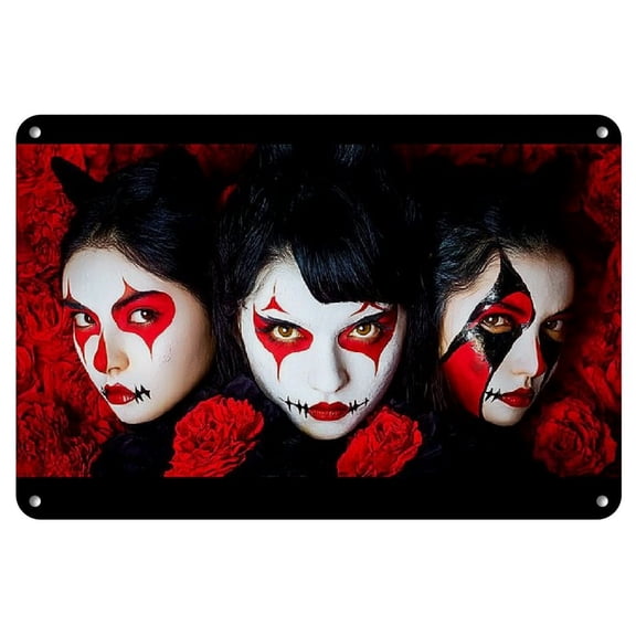 Babymetal Vintage Metal Tin Sign- 8x12 Inches, Retro Poster Featuring Su-METAL, Yui-METAL, Moa-METAL- Perfect for Home Bar, Pub, Garage Decor & Gifts