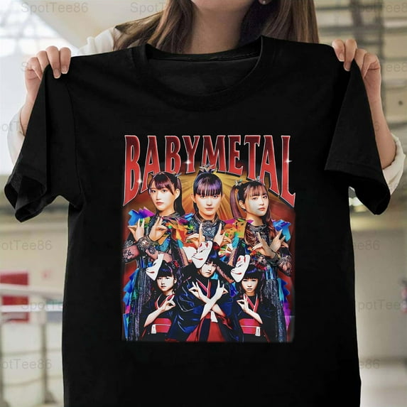 Babymetal Vintage Retro Japanese Metal Music Fan Kawaii Graphic G111 Unisex T-Shirt, Up to Size 5XL