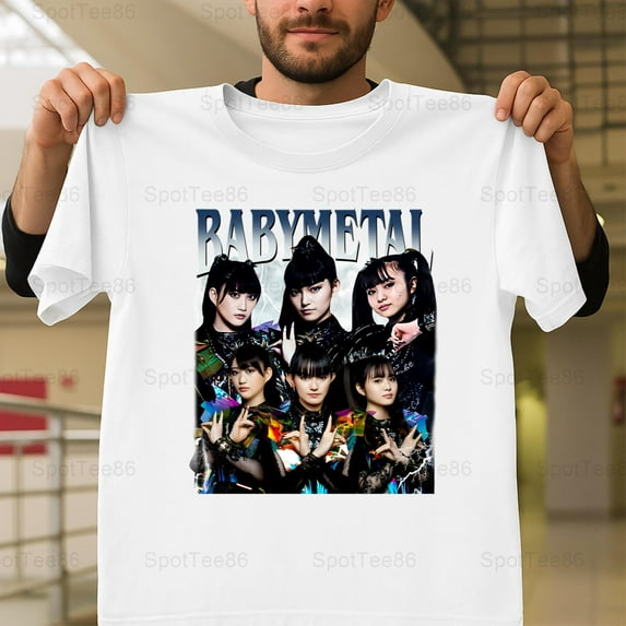 Babymetal Vintage Retro Japanese Metal Music Fan Kawaii Graphic G144 Unisex T-Shirt, Up to Size 5XL