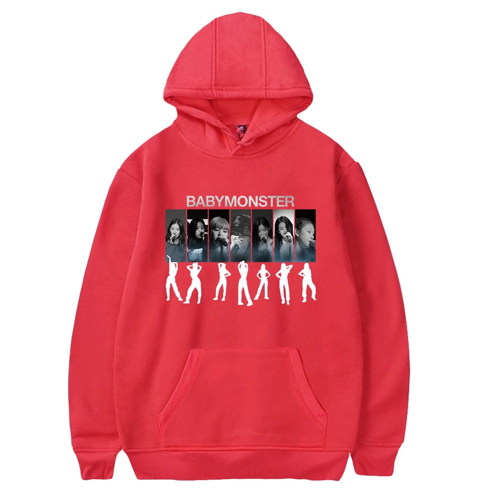 BABYMONSTER Monster Hoodie パーカー　Lサイズ Babymonster Merch Hello Monsters 2025 Tour Hoodie Printed