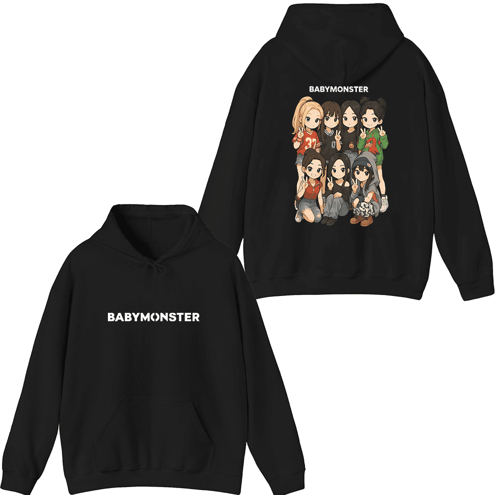 BABYMONSTER モンスターフーディ Lサイズ 白 ベビモン BABYMONSTER