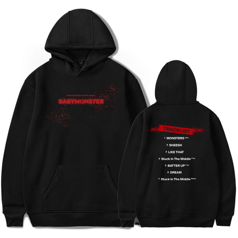 Babymonster Merch Hoodie New Album Babymons7er Long Sleeve