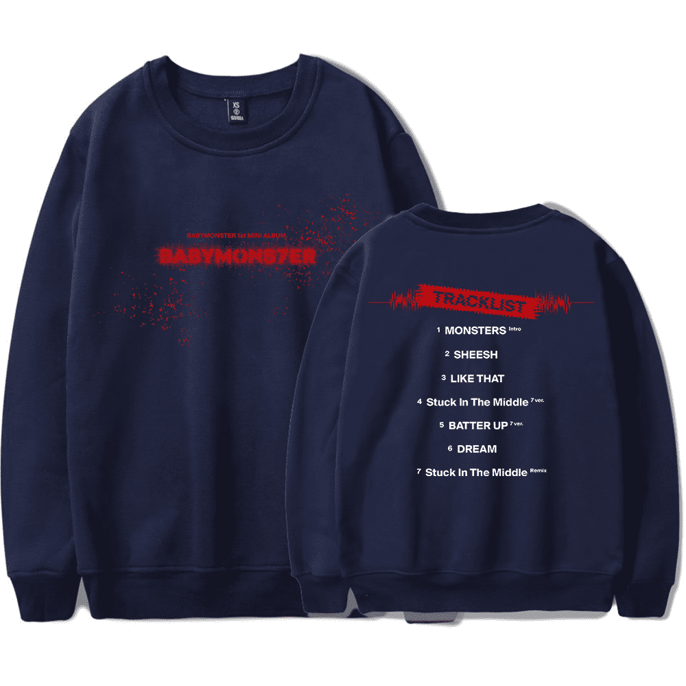Babymonster Merch Sweatshirt New Album Babymons7er Long