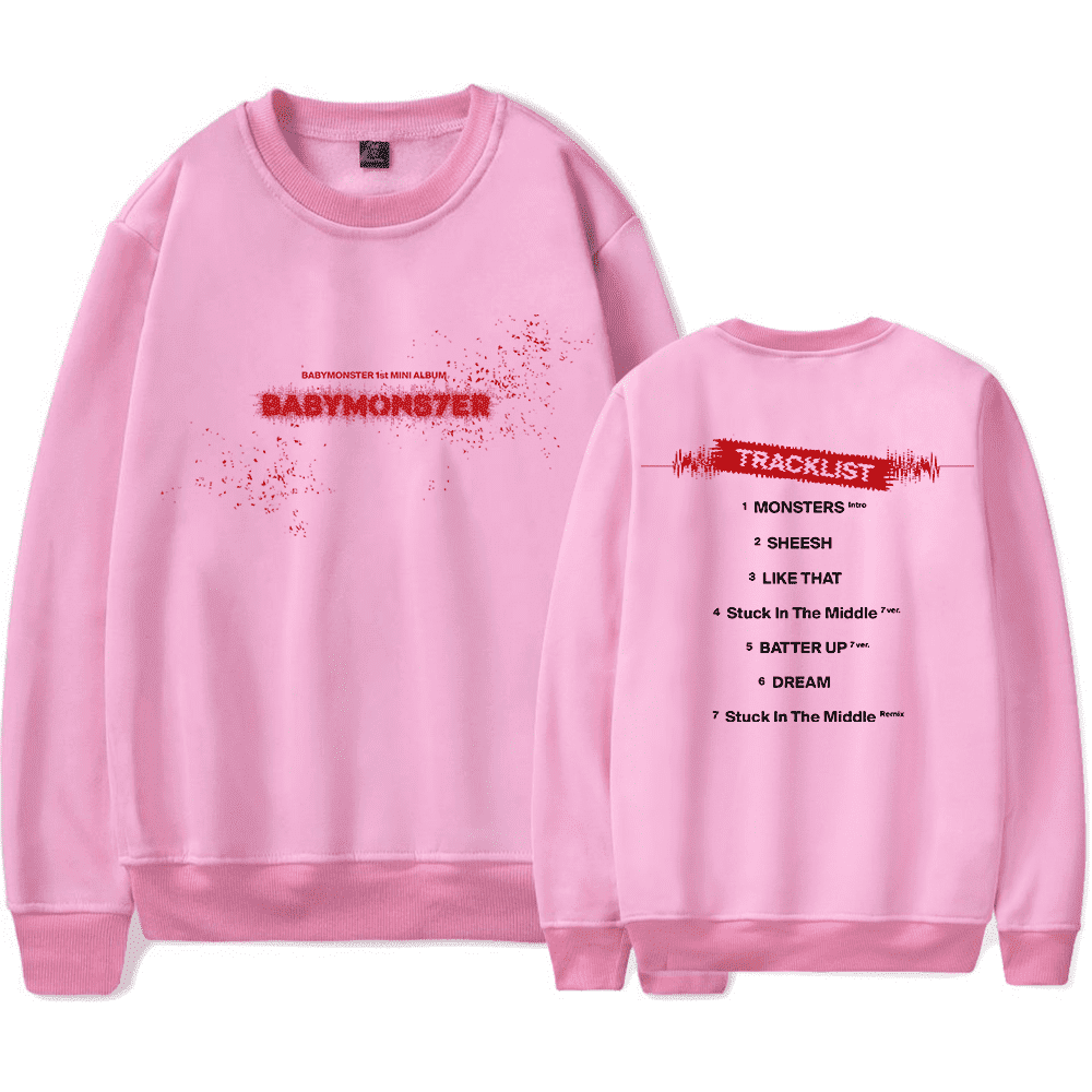 Babymonster Merch Sweatshirt New Album Babymons7er Long Sleeve Kpop Hoodie  Fashion Sport Men Women Tracksuit Pullover Coat - Walmart.com