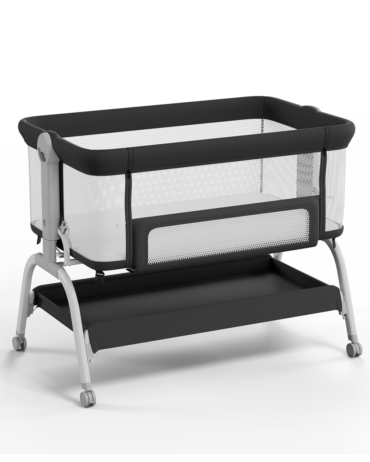 Babyomi 3 In 1 Baby Bassinet, Portable Playard With Storage
