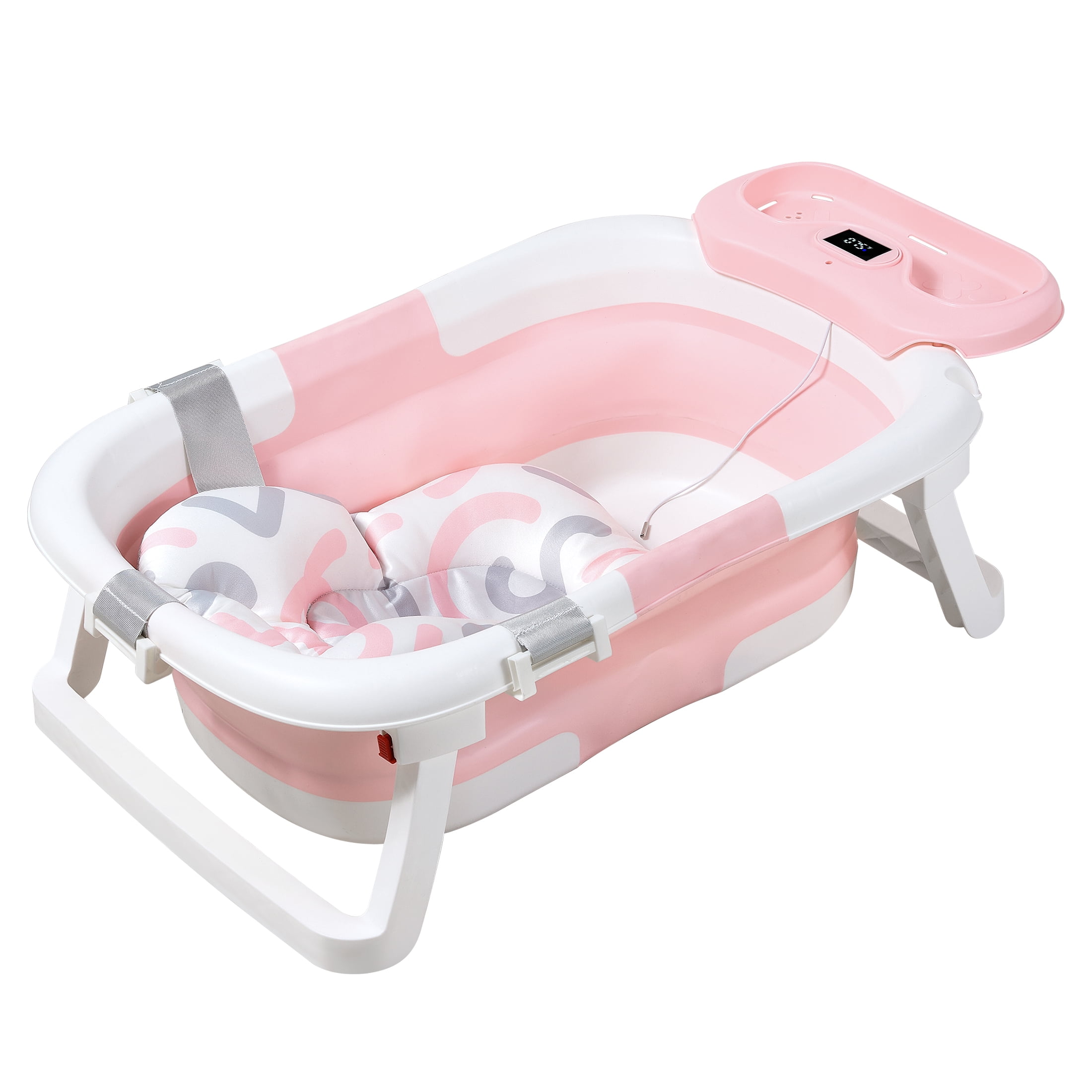 イリュン　PINK SUMMER BATH SET Summer Infant Lil' Luxuries Whirlpool Baby Bathtub, Bubbling