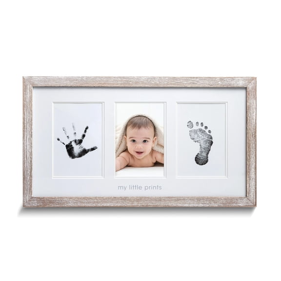 Babyprints MY LITTLE PRINTS Rustic 3.75x5.25 Photo Frame with Clean Touch Ink Pad