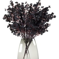 Babys Breath 8 Bundle Real Touch Artificial Flowers Fake Silk Flower Gypsophila Wedding Party Decoration Home Decor(Burgundy)