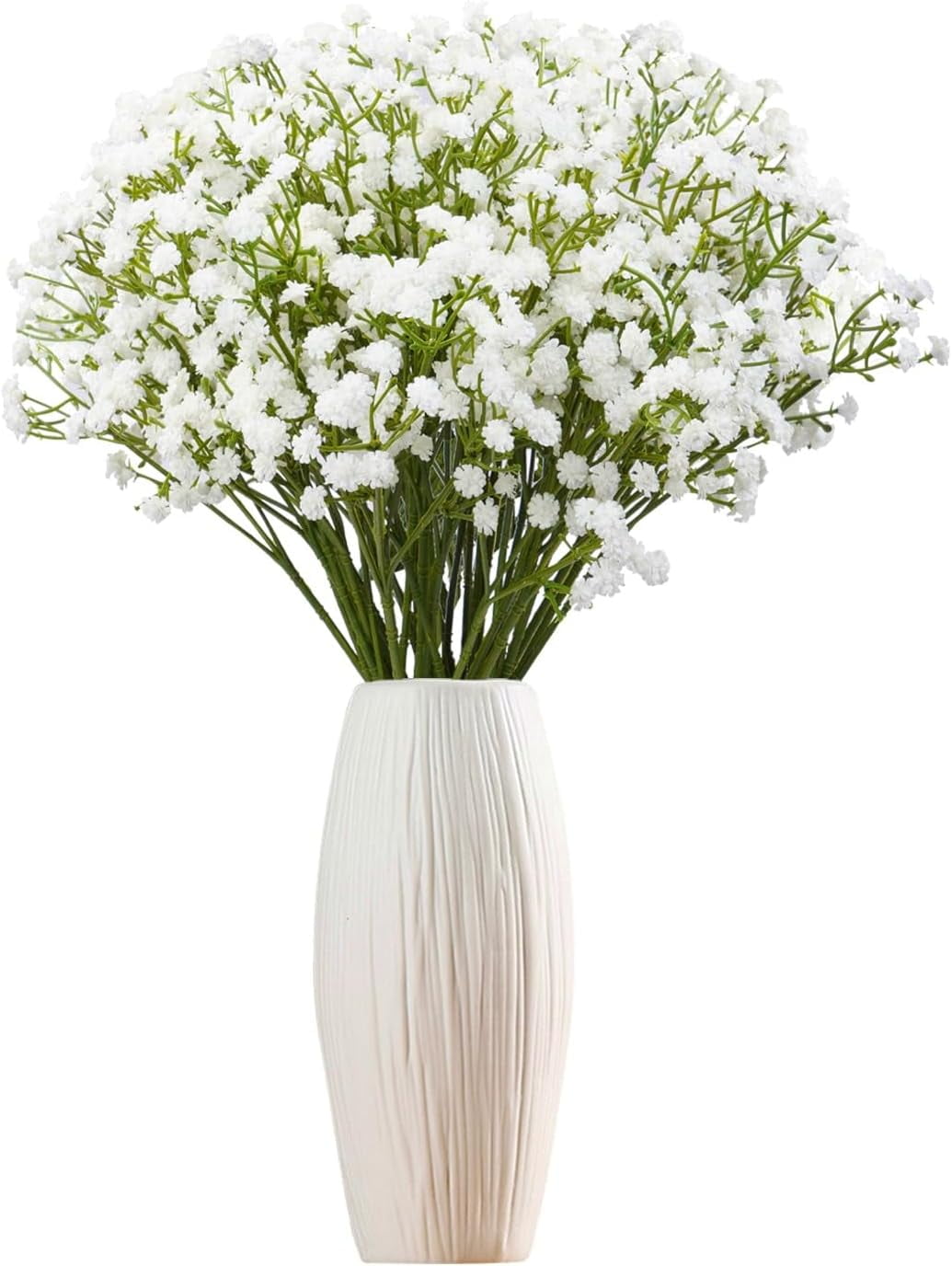 Babys Breath Artificial Flowers, 24Pcs Fake Baby Breath Flowers Artificial Bulk Faux Gypsophila Real Touch Flowers for Wedding DIY Bouquet Arrangement Party Home Garden Spring Decor, Pink