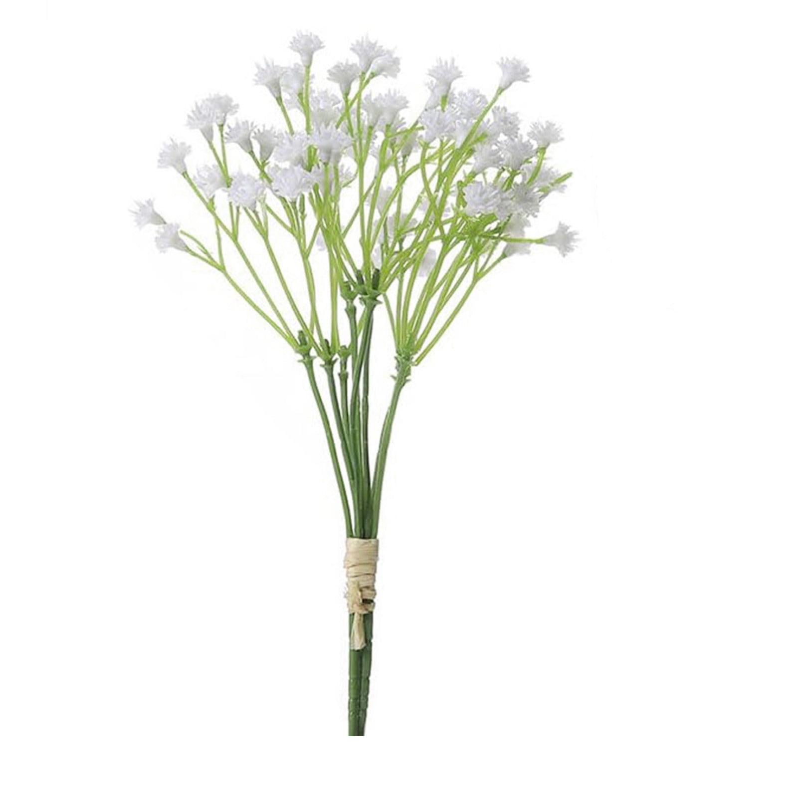 Babys Breath Artificial Flowers, 4Pcs Fake White Babys Breath Flowers