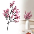 thumbnail image 1 of Babys Breath Flowers Artificial – Deep pink Fall Wedding Decor, Real Touch Faux Gypsophila Stems for Vase, DIY Centerpiece, Home Garden, Farmhouse (1pc), 1 of 9