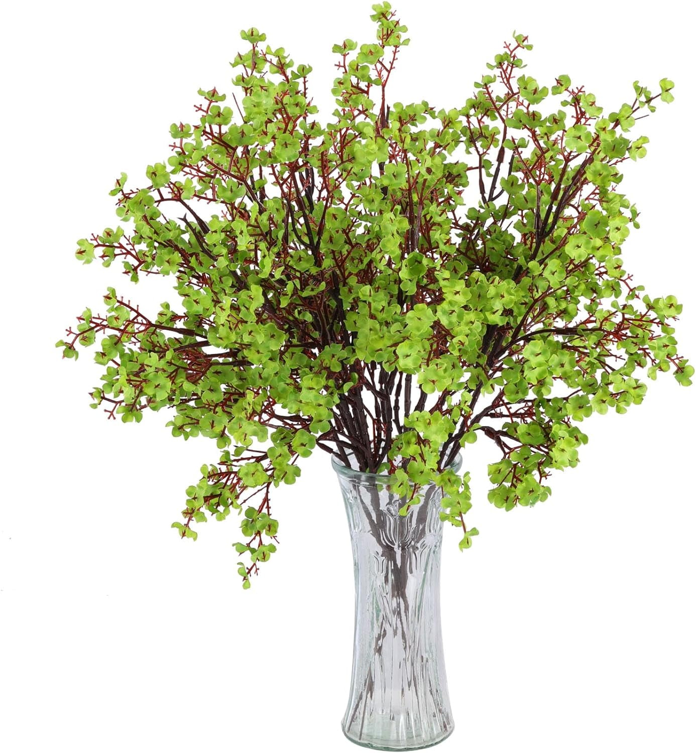 Babys Breath Green Flowers Artificial Gypsophila Flowers St. Patrick's Day Fake Silk Flowers for Home Decor Spring Floral Arrangement Table Centerpieces