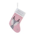 thumbnail image 1 of Babys First Christmas Stocking,Large Christmas Ornaments 2026 Pink Grey | My 1st Christmas Stockings for Baby Girls or Boys,Double-Sided Wool Home Decorations for Xmas Tree Window Fireplace, 1 of 4