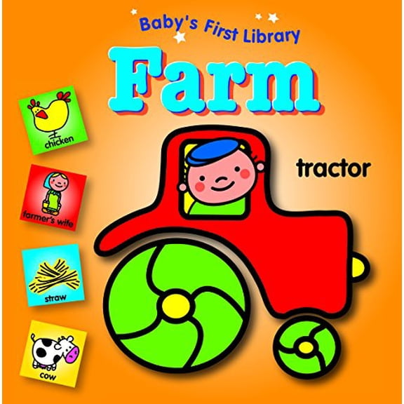Pre-Owned Babys First Library - Farm Board Book YoYo Books