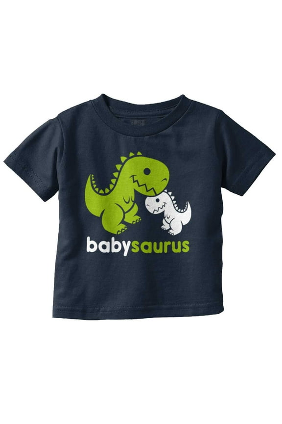 Babysaurus Adorable Little T-Rex Toddler Boy Girl T Shirt Infant Toddler Brisco Brands 12M