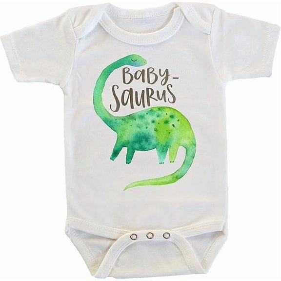 Babysaurus Green Dinosaur T Rex Onesie/Bodysuit