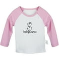 thumbnail image 1 of Babysaurus Novelty T shirt For Baby, Newborn Babies T-shirts, Infant Tops, 0-24M Kids Graphic Tees Clothing (Long Pink Raglan T-shirt, 18-24 Months), 1 of 4