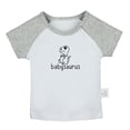 thumbnail image 1 of Babysaurus Novelty T shirt For Baby, Newborn Babies T-shirts, Infant Tops, 0-24M Kids Graphic Tees Clothing (Short Gray Raglan T-shirt, 18-24 Months), 1 of 4