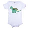 thumbnail image 1 of Babysaurus one-piece bodysuit, Baby Dinosaur Romper Infant bodysuit - White CA165DINO S1 18-24, 1 of 2