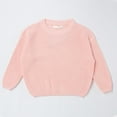 thumbnail image 1 of Babysbule Baby Girl Boy Oversized Knit Sweater Crewneck Pullover Sweatshirt Solid Warm Long Sleeve Tops 18Months-7Years, 1 of 3
