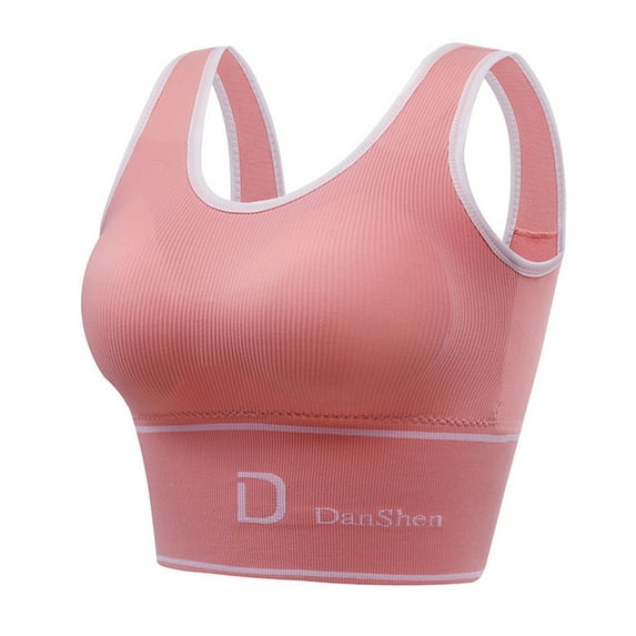 Babysbule Bras for Women Beautiful Back Letter U-shaped Sling Sports Yoga Vest Chest Pad Tube Without Steel Ring Wrapped Chest Underwear