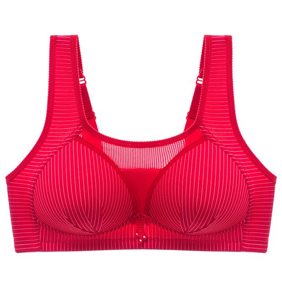 Babysbule Bras for Women Clearance Woman's Solid Color Comfortable Hollow Out Perspective Bra Underwear No Rims