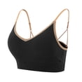 thumbnail image 1 of Babysbule Bras for Women Clearance Women's Ruched Sports Bras Padded Workout Tops Medium Support Crop Tops, 1 of 2
