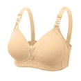thumbnail image 1 of Babysbule Bras for Women Women Bra No Rims Comfortable Breathable Anti-exhaust Base Top Solid Underwear, 1 of 3