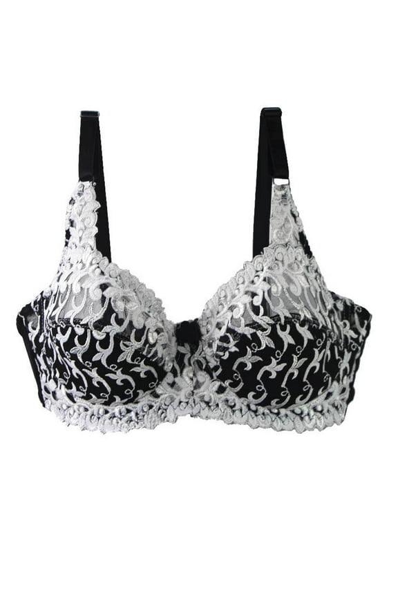 Bras for Women Women's Lace With Steel Ring Solid Color Double Breasted Push Up Bra