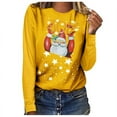 thumbnail image 1 of Babysbule Christmas Tops for Women MERRY CHRISTMAS Printed Women Casual Long Sleeve Round Neck Sweatshirt Pullover Blouse, 1 of 6
